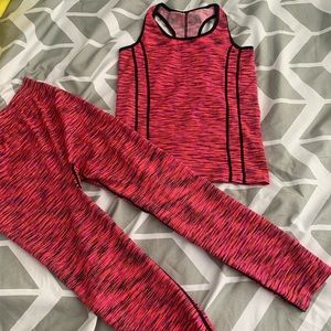 This is a two piece outfit with tights & a tanttop